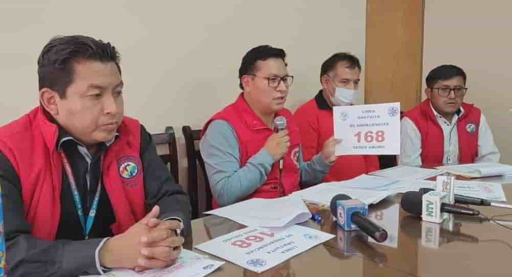 Sedes Oruro habilita línea gratuita 168 para emergencias durante el Carnaval