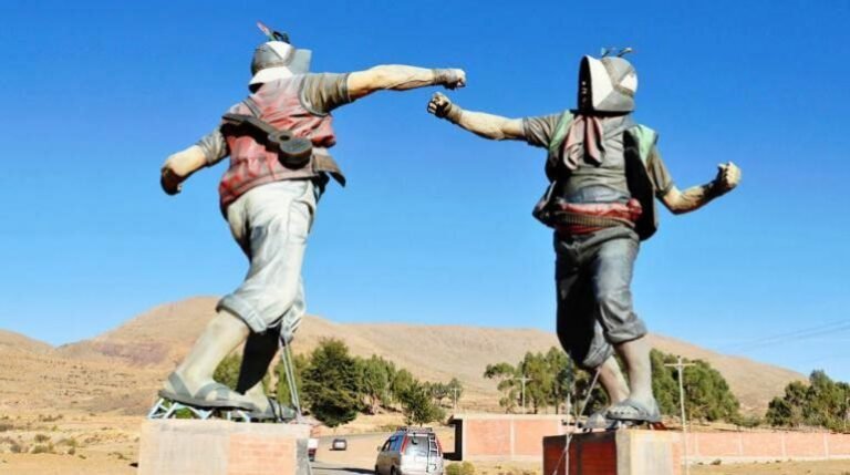 Fiesta del tinku en Aymaya en Potosí