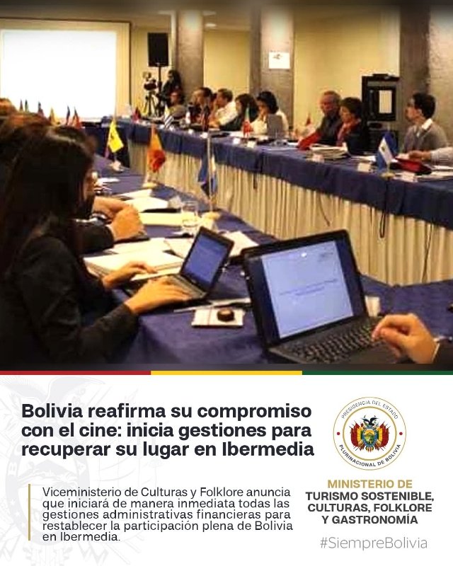 Bolivia reafirma su compromiso con el cine: inicia gestiones para recuperar su lugar en Ibermedia