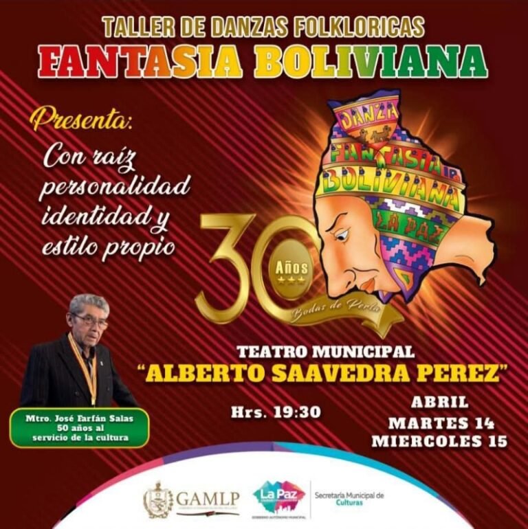 Fantasía Boliviana celebra 30 años con gala histórica en el Teatro Municipal