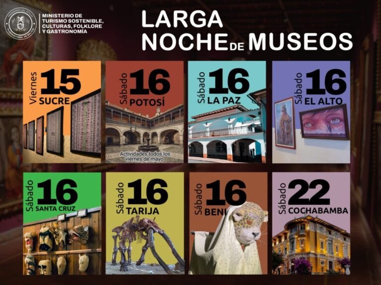 La Larga Noche de Museos 2026 amplía su alcance a ocho ciudades de Bolivia