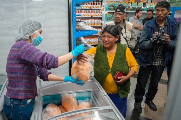Mediante coordinación internacional el Gobierno nacional refuerza el puente aéreo Y EMAPA comercializa el kilo de carne de pollo a Bs. 18
