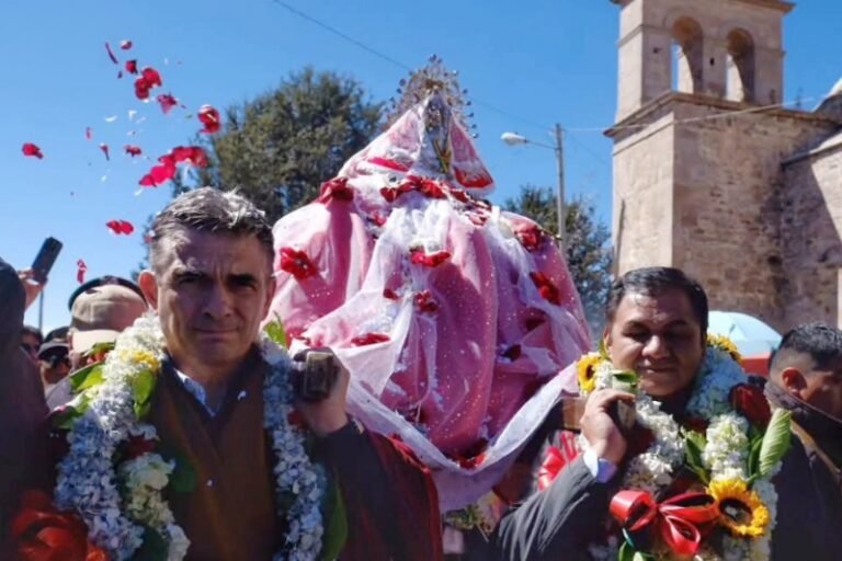 El presidente Rodrigo Paz participa en la Festividad de la Virgen de Letanías en Viacha