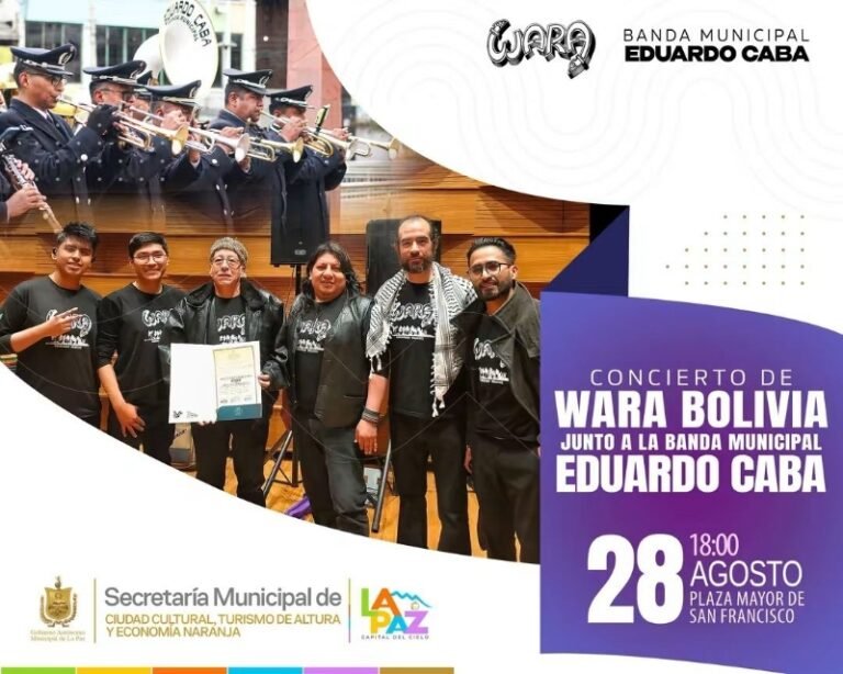 Wara y la Banda Municipal Eduardo Caba unen sus talentos en un concierto histórico en la Plaza Mayor de San Francisco