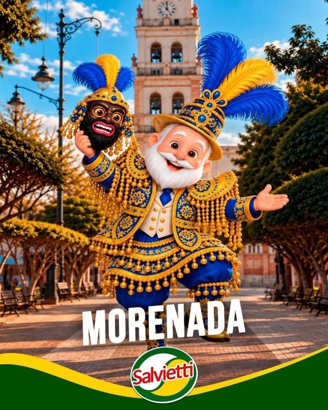 El Duende de Salvietti viste trajes de las danzas patrimoniales de Bolivia en promoción para la Fiesta de Guadalupe