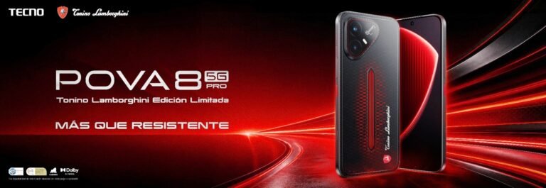 TECNO introduce en Bolivia el POVA 8 Pro 5G edición Tonino Lamborghini con máxima potencia y resistencia