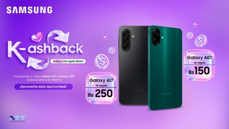 Samsung activa K-ashback: por comprar un Galaxy A07 o A17 recibirán hasta Bs. 250
